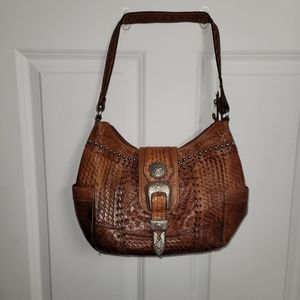 American West Tooled Western Leather Bag
